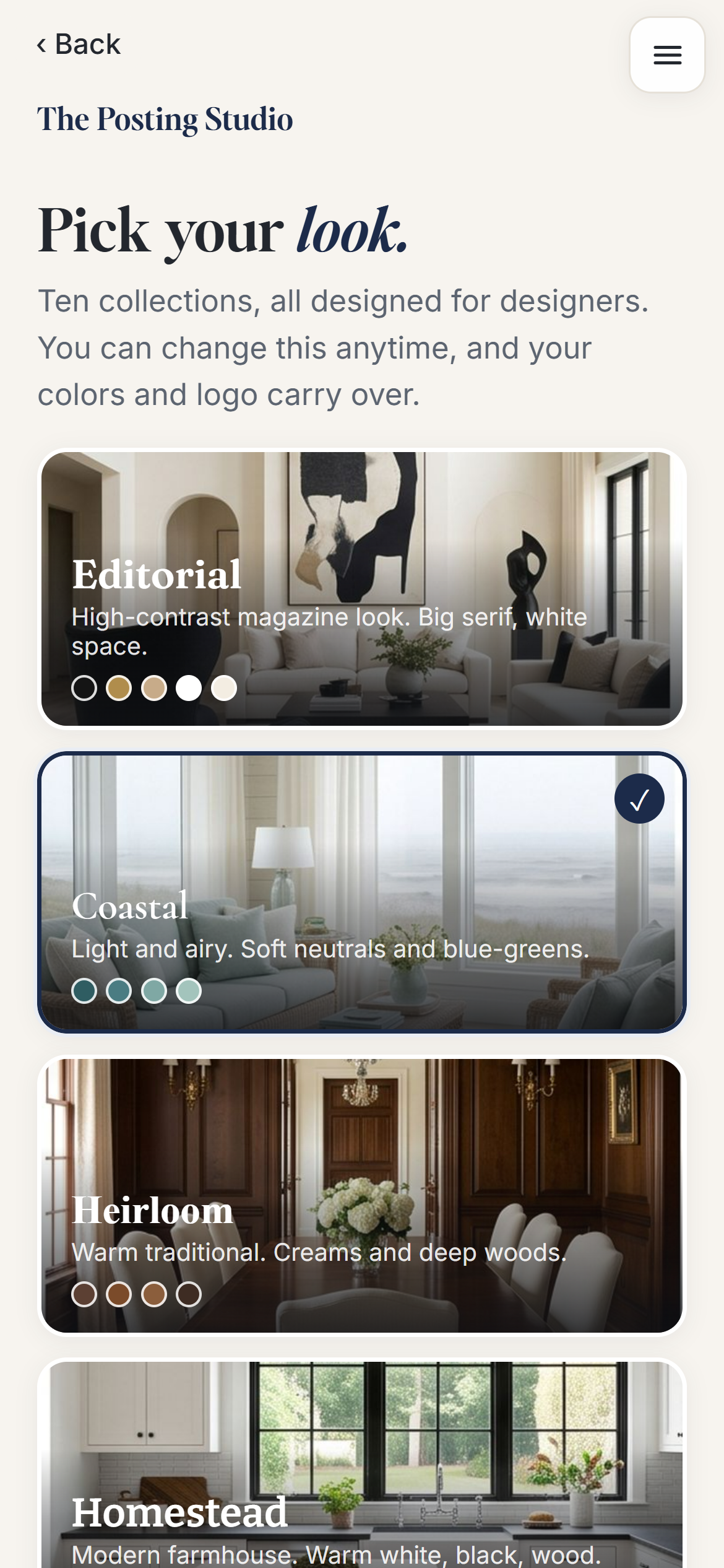 Collection picker